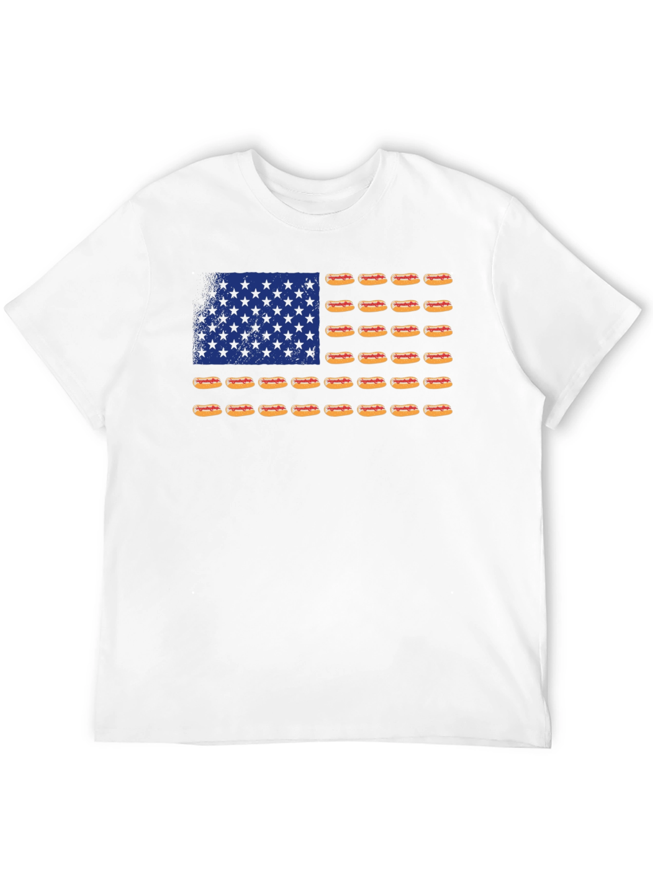 Hot Dog Flag T-Shirt - USA Patriotic Tee