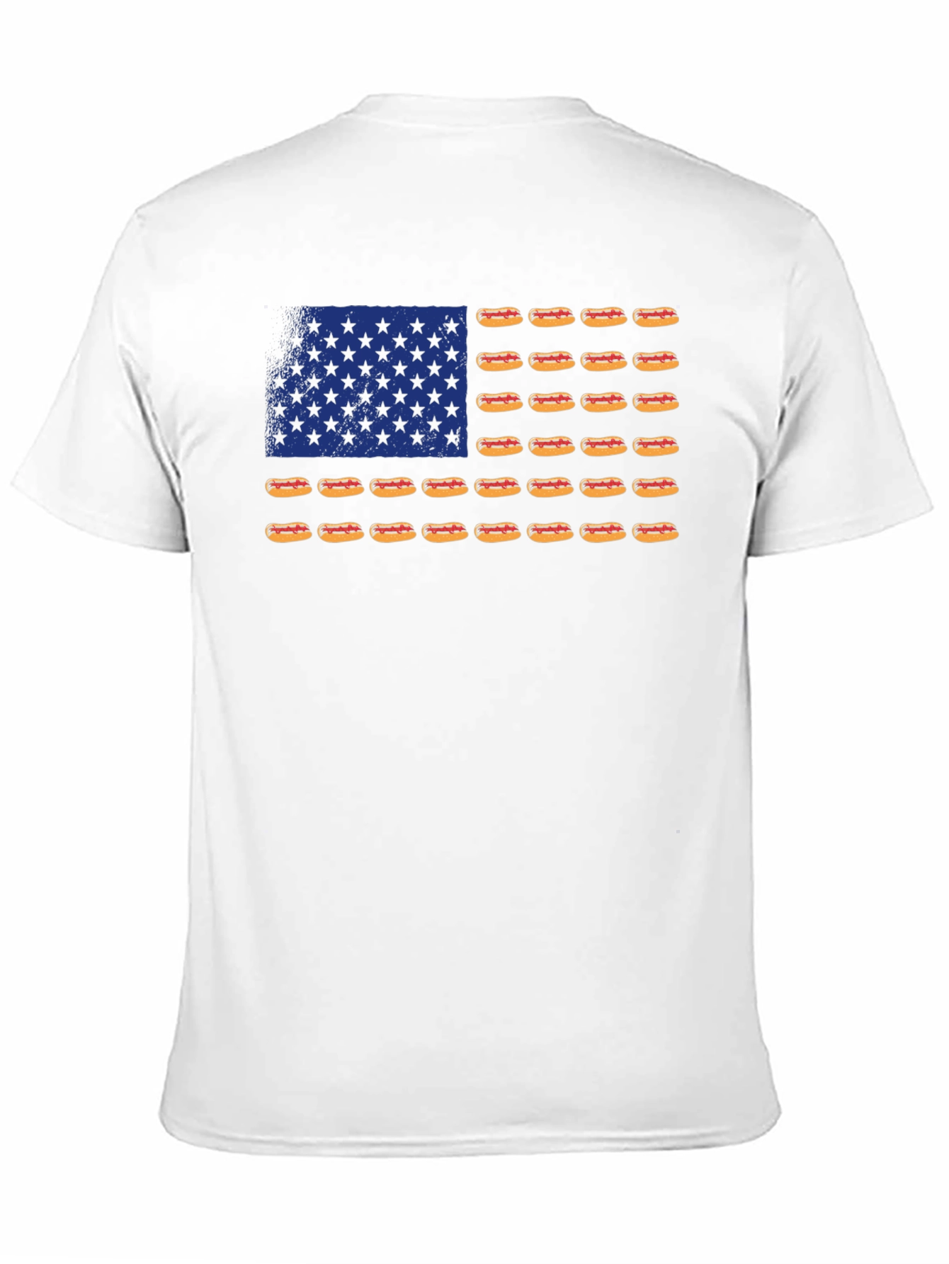 Hot Dog Flag T-Shirt - USA Patriotic Tee