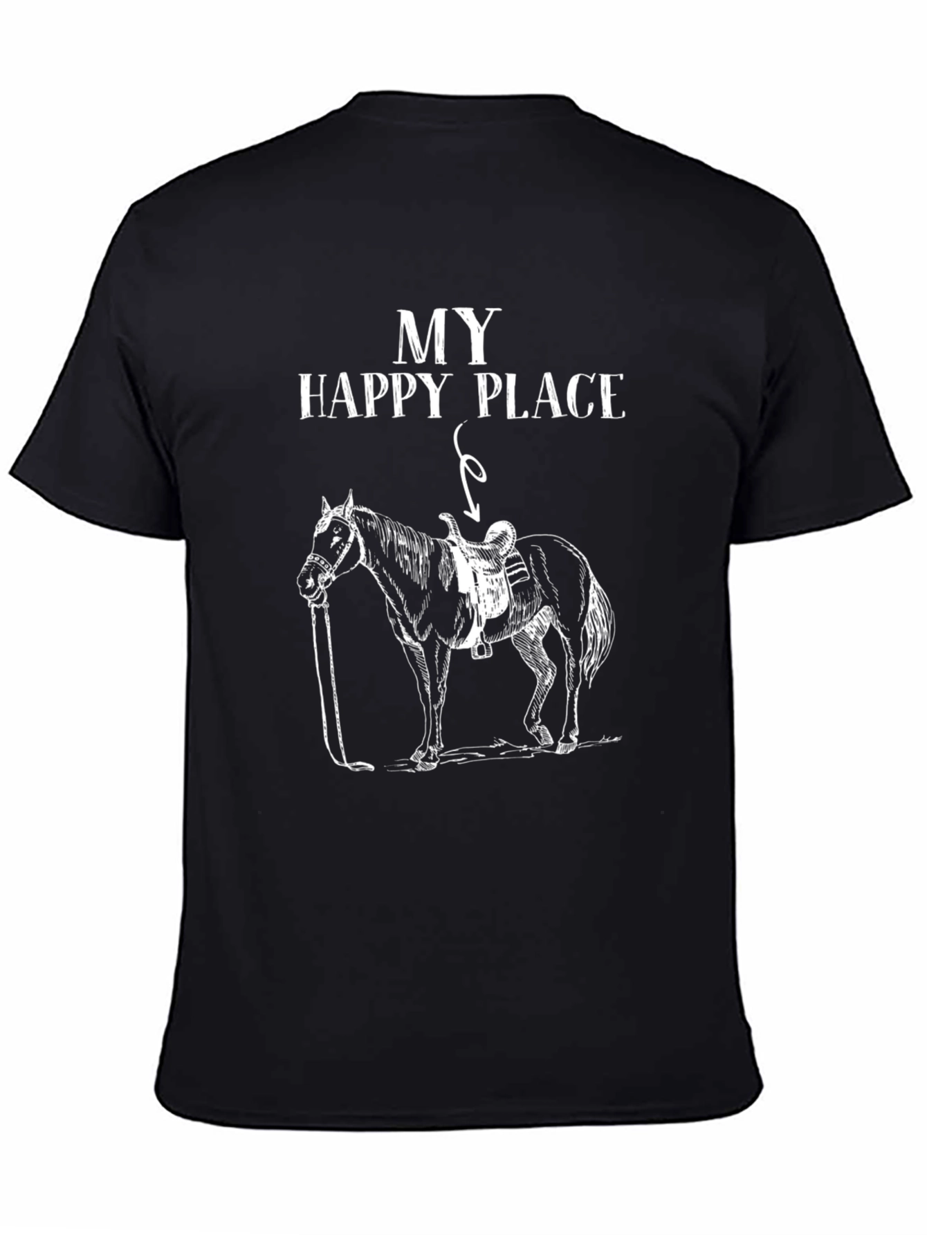 My Happy Place Horse Graphic T-Shirt