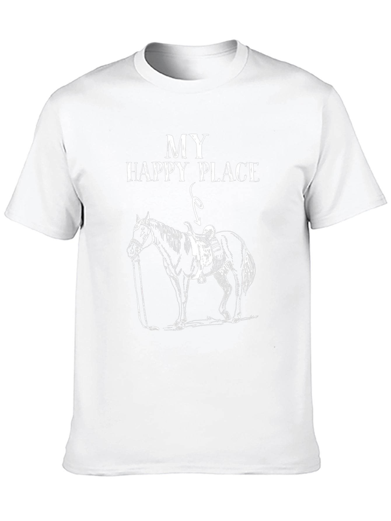 My Happy Place Horse Graphic T-Shirt