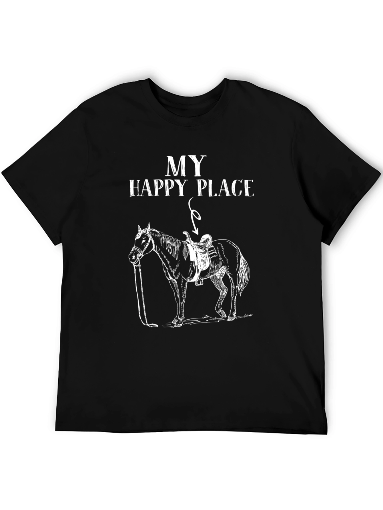 My Happy Place Horse Graphic T-Shirt