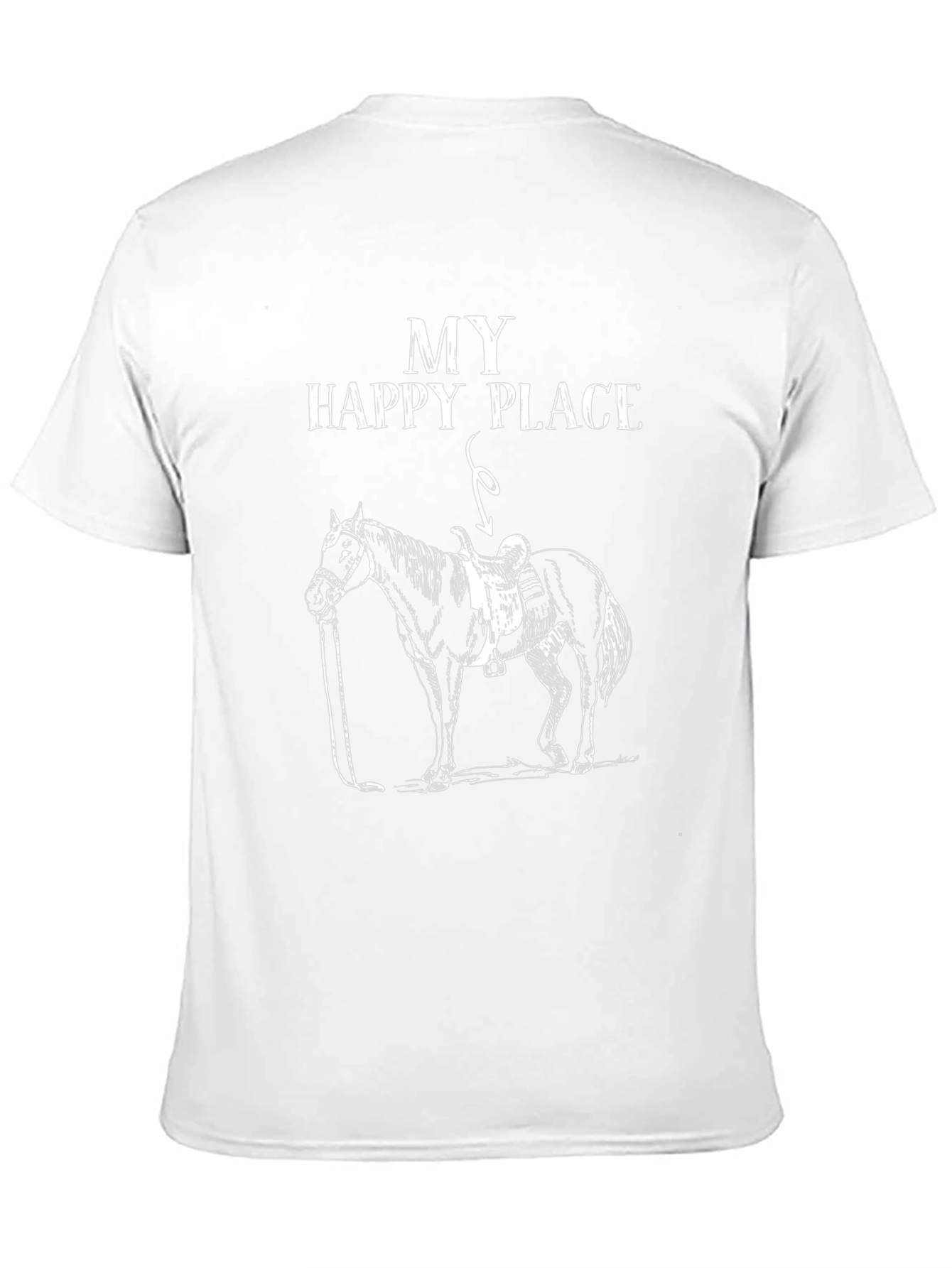 My Happy Place Horse Graphic T-Shirt