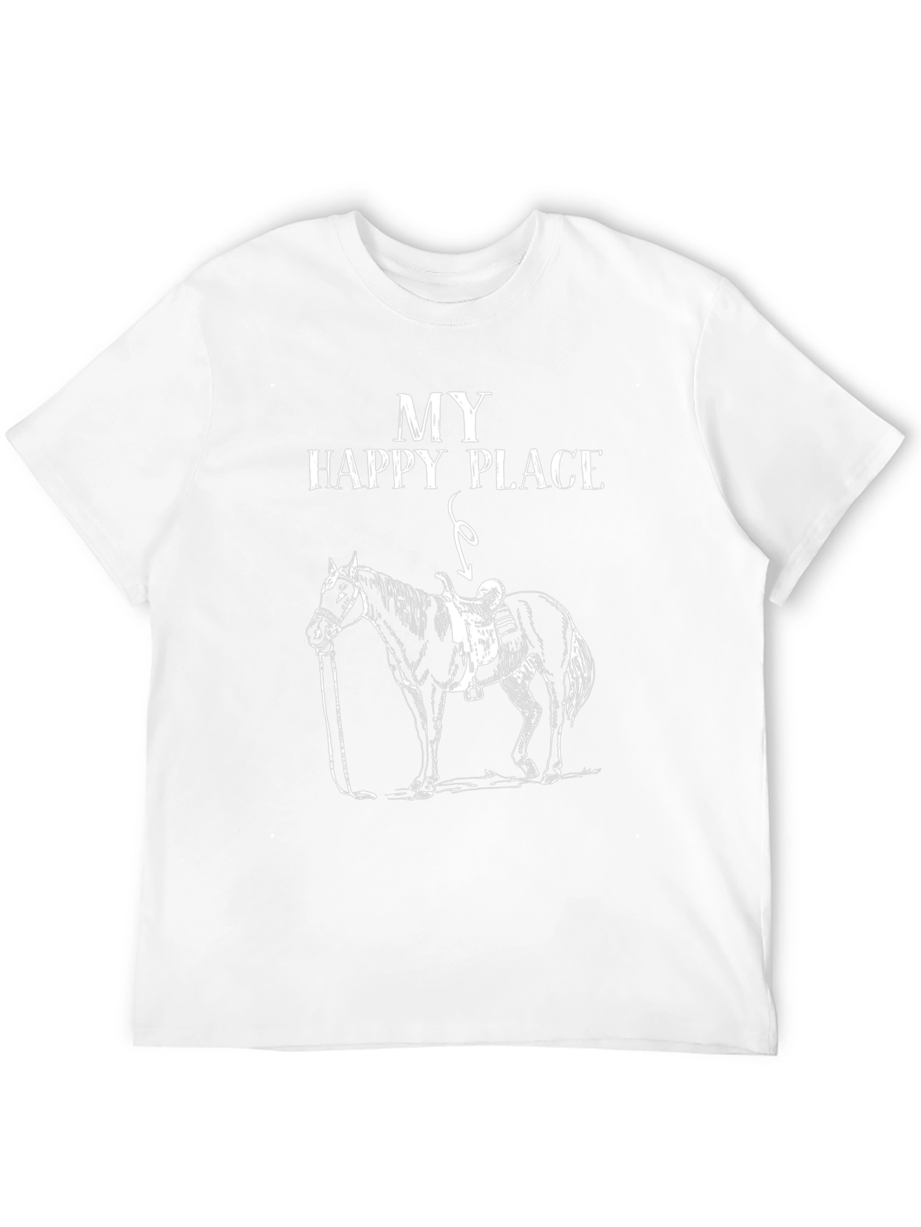 My Happy Place Horse Graphic T-Shirt