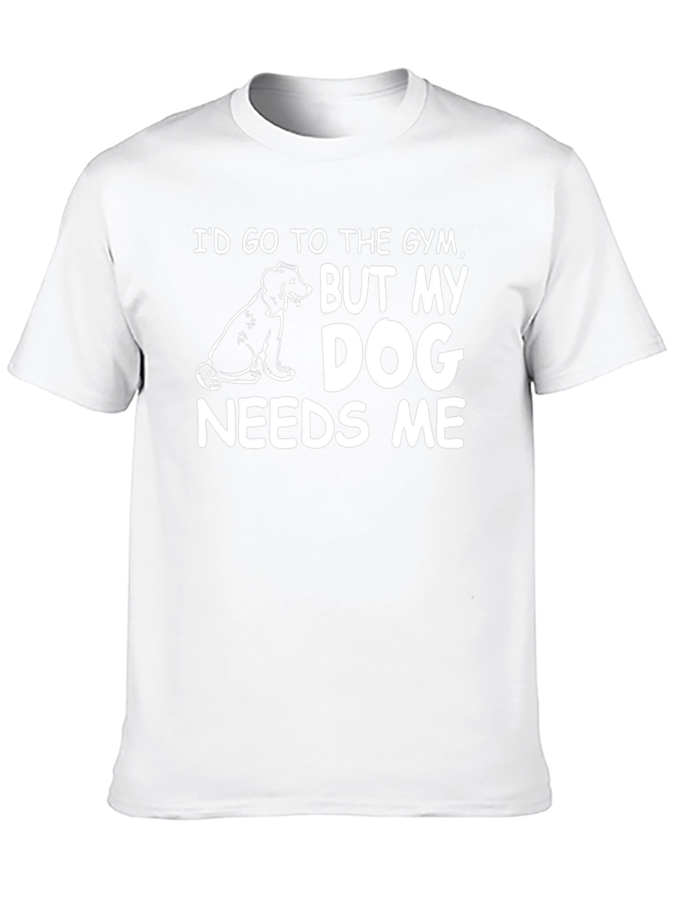 Dog Needs Me Black T-Shirt