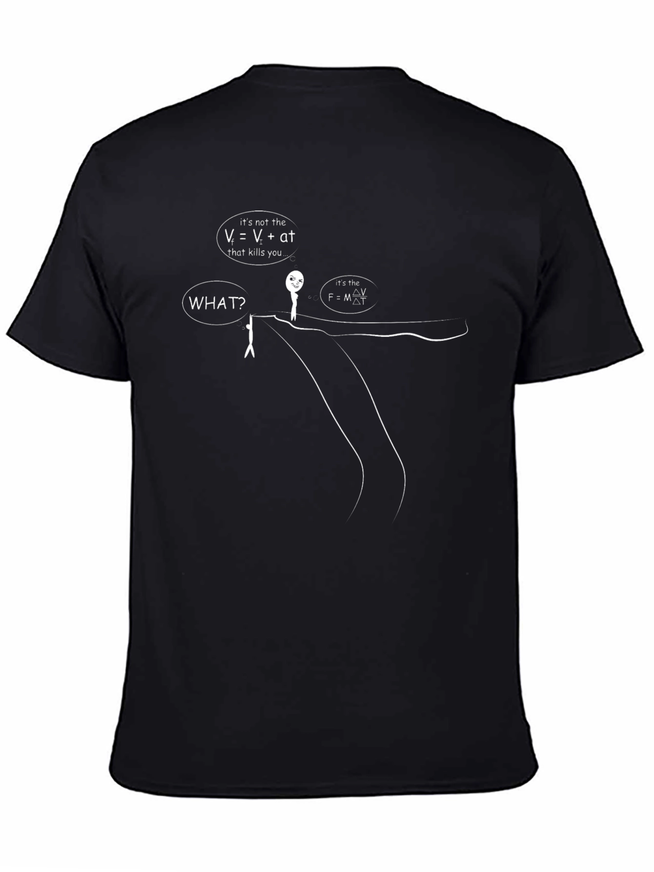 Physics Humor T-Shirt - Velocity and Impact