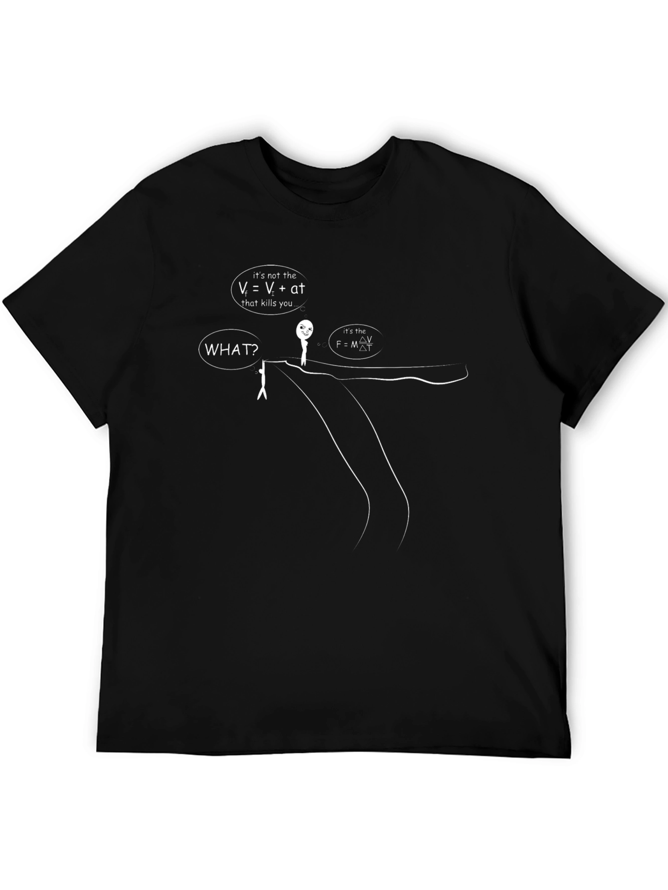 Physics Humor T-Shirt - Velocity and Impact