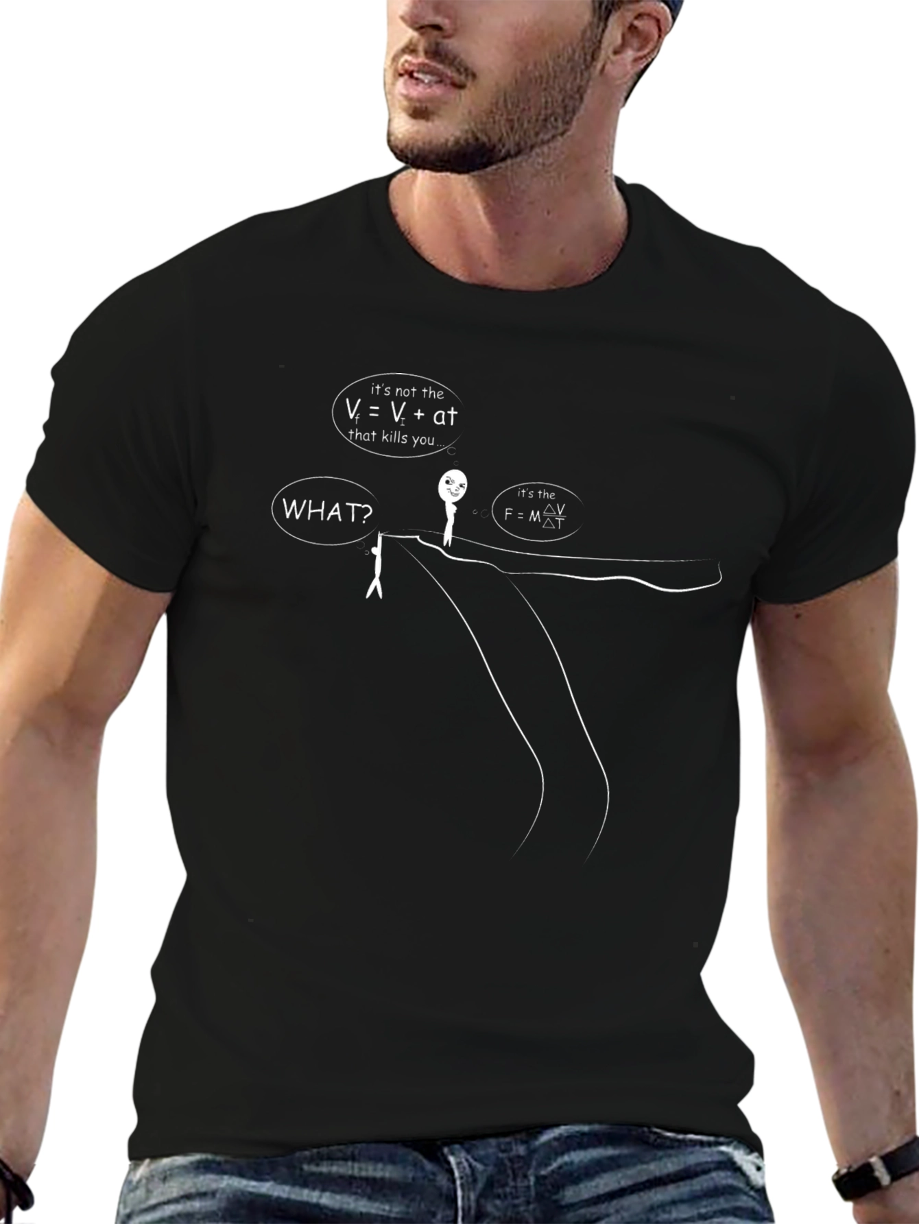Physics Humor T-Shirt - Velocity and Impact