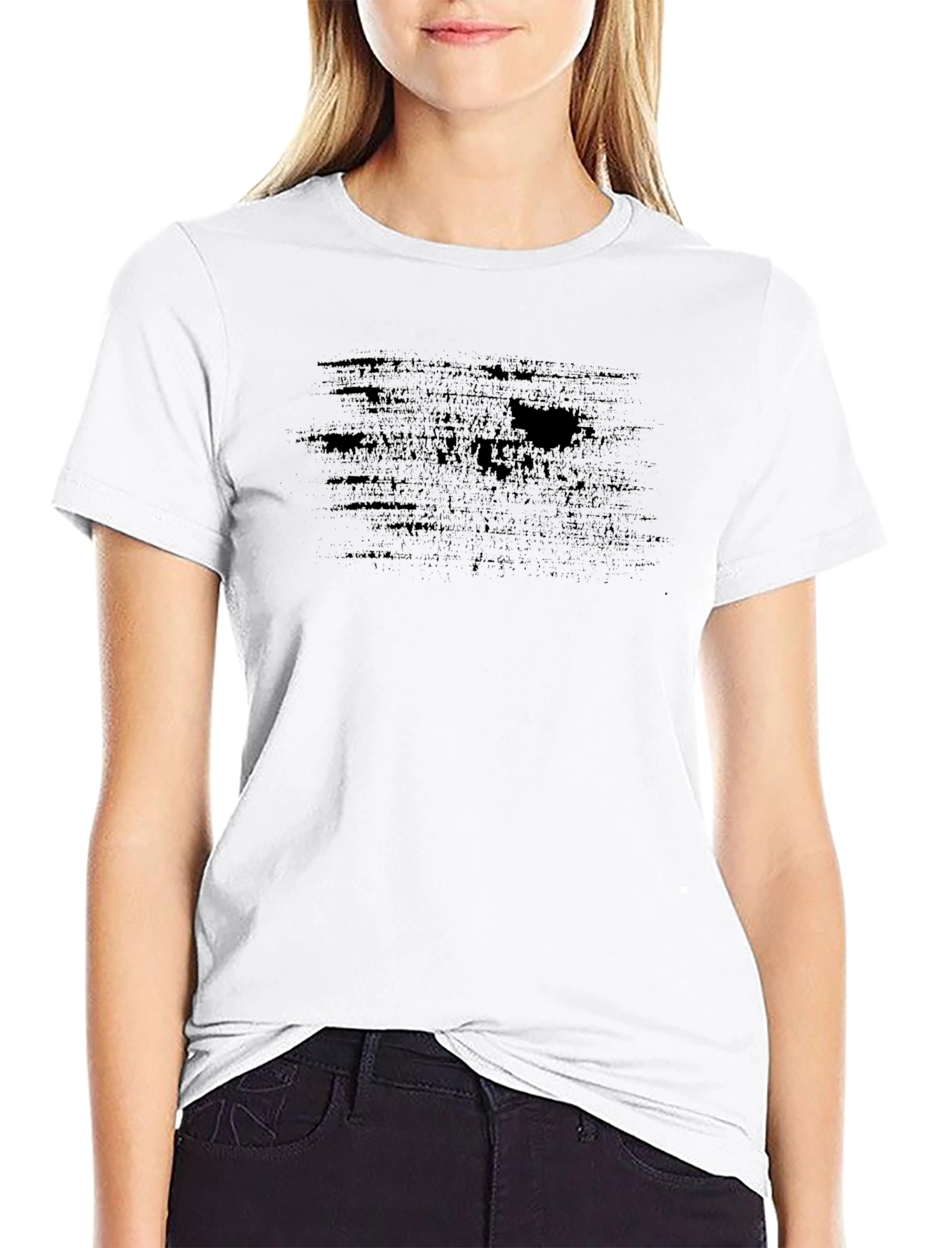 Mens Basic Black Crew Neck T-Shirt