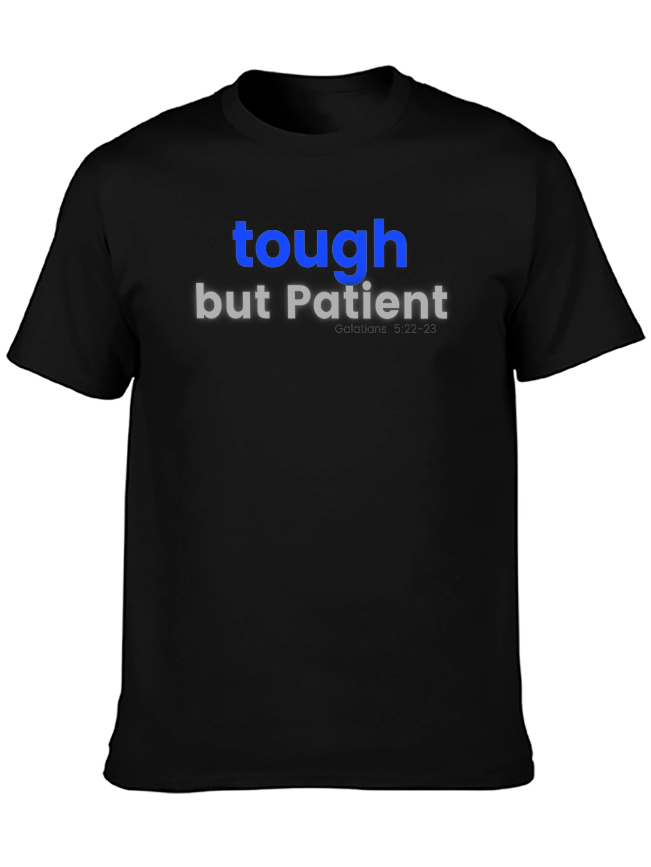 Tough But Patient Graphic Tee - Mens Black T-Shirt