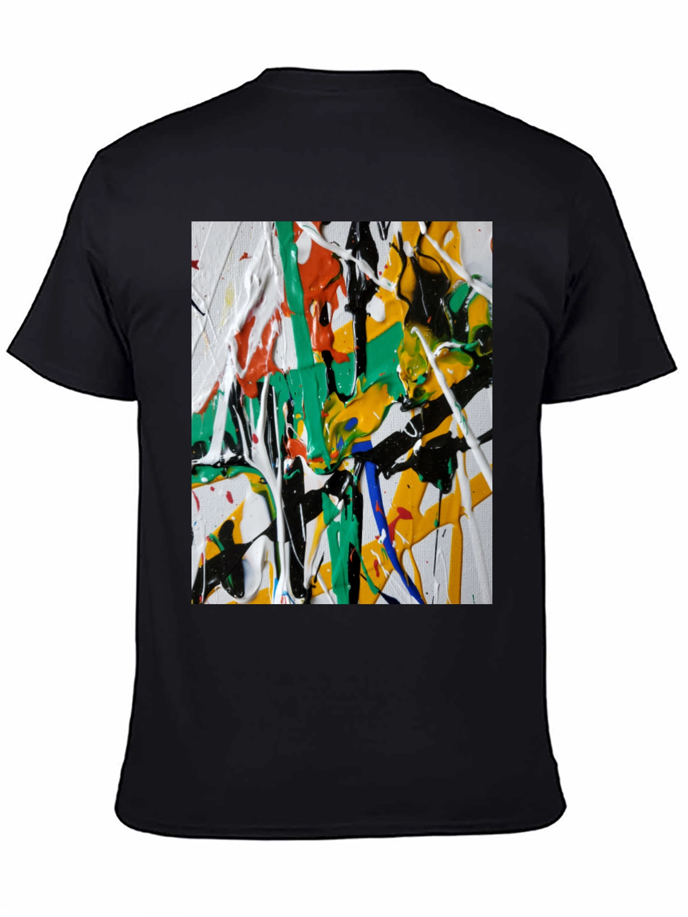 Abstract Paint Splatter Graphic Tee - Modern Art Shirt