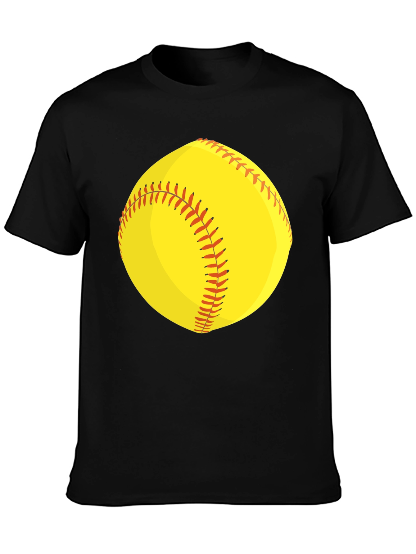 Softball Graphic Tee - Black