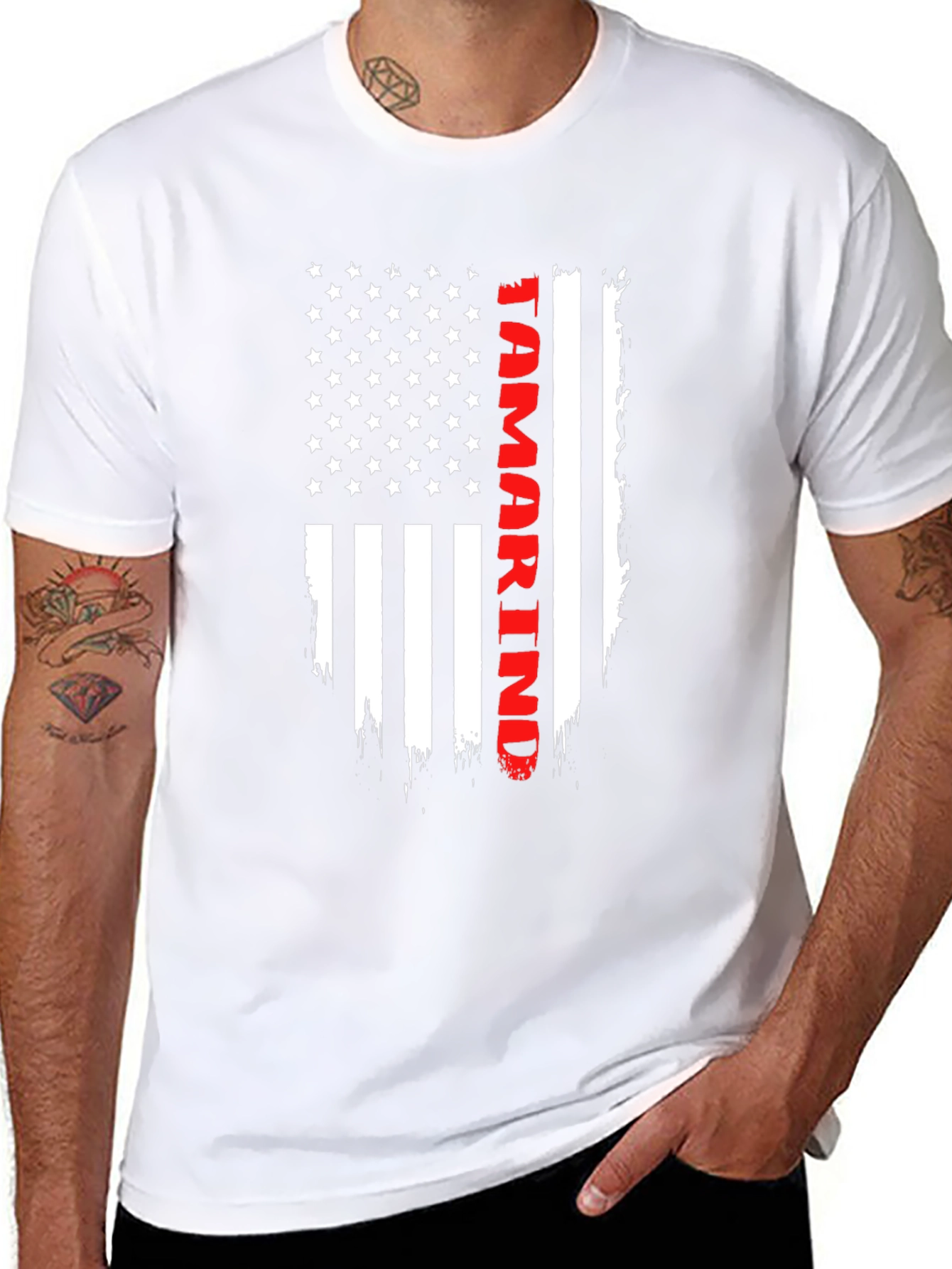 Tamarind USA Flag Graphic Tee - Patriotic Design