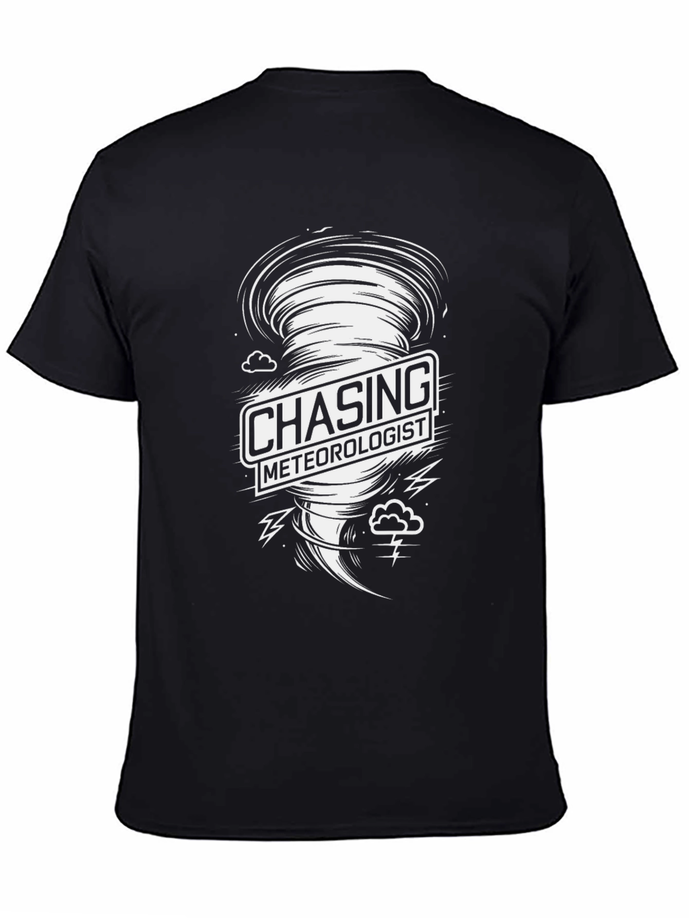 Chasing Meteorologist Graphic Tee - Tornado Design