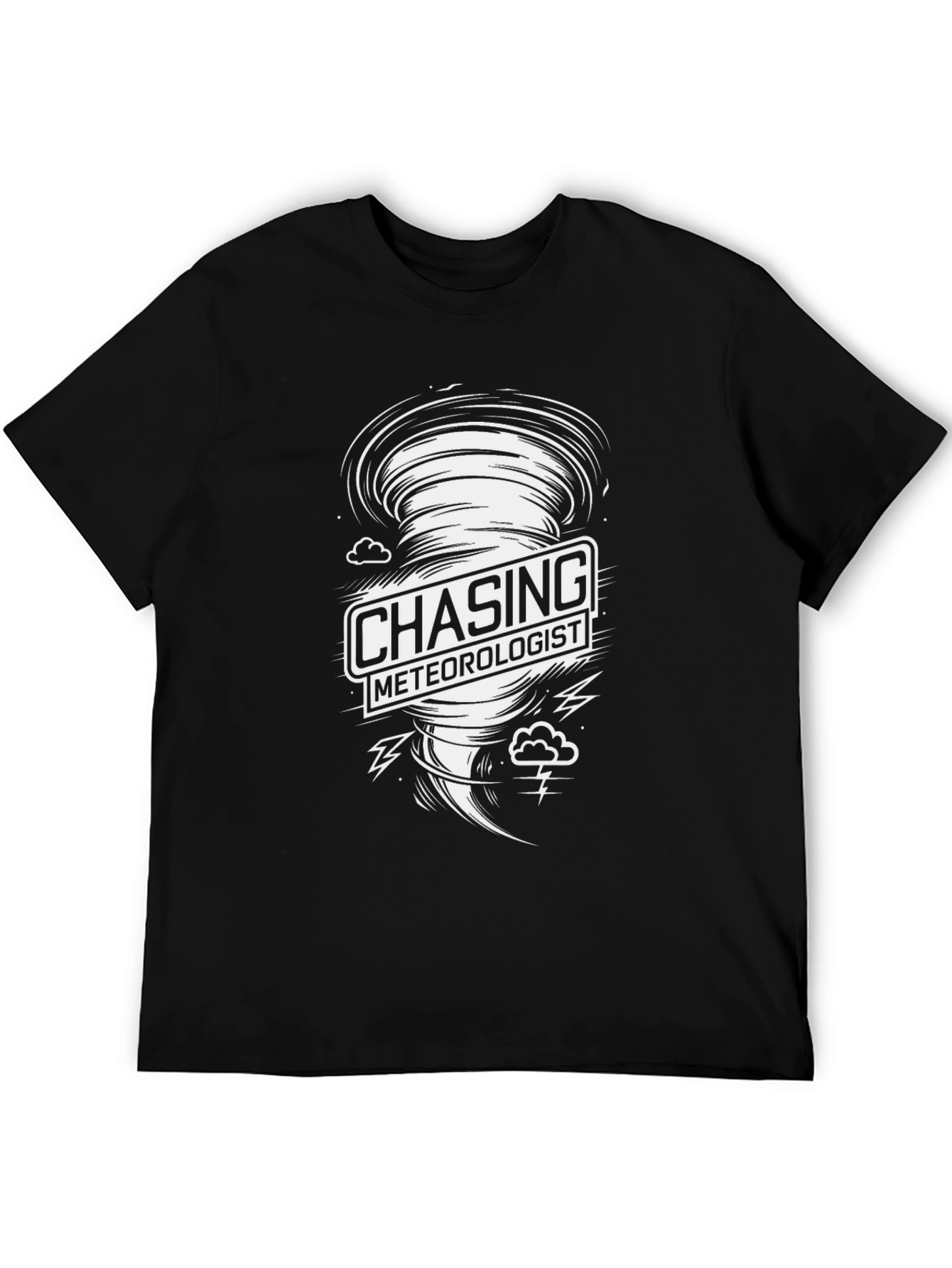 Chasing Meteorologist Graphic Tee - Tornado Design