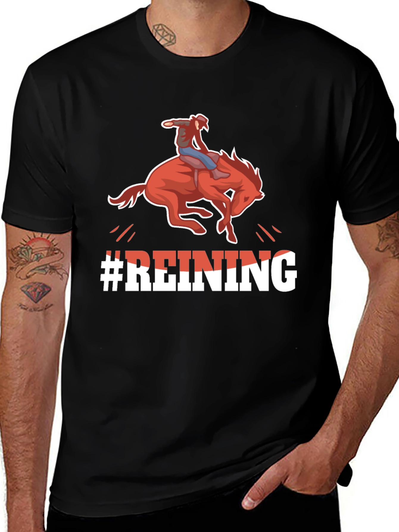 Rodeo Reining Graphic Tee - Western Style Shirt