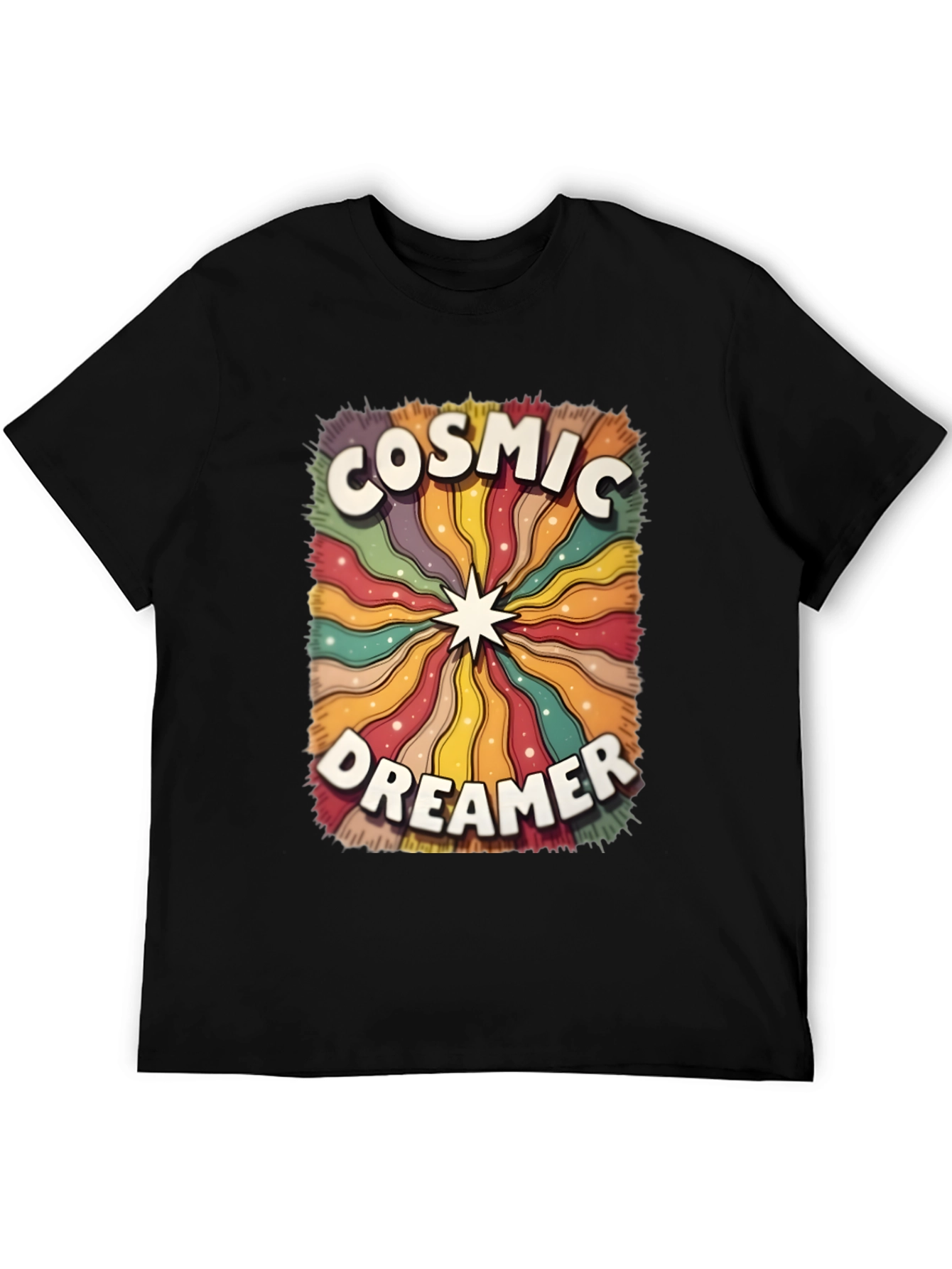 Cosmic Dreamer Graphic T-Shirt - Retro Style