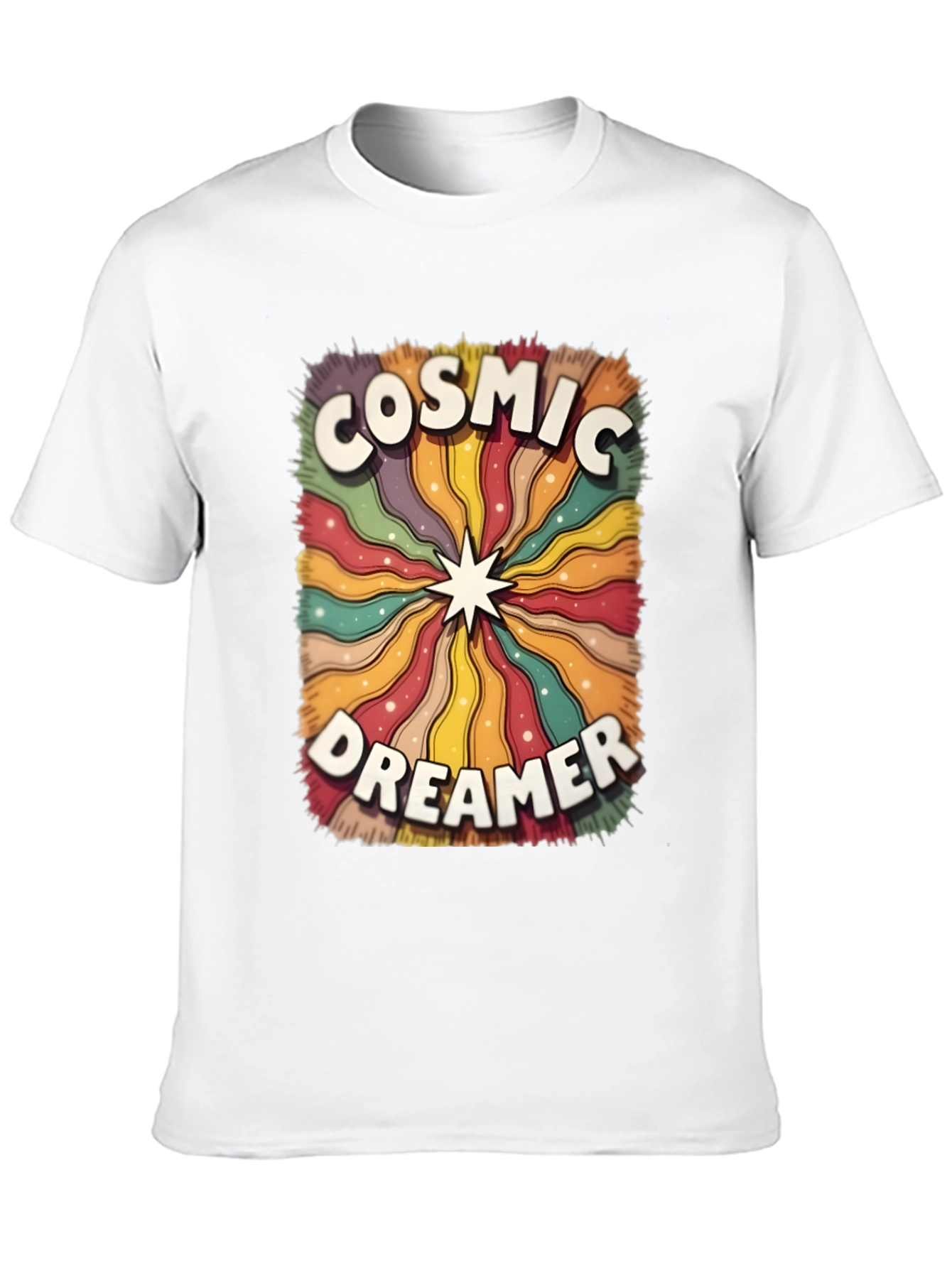 Cosmic Dreamer Graphic T-Shirt - Retro Style