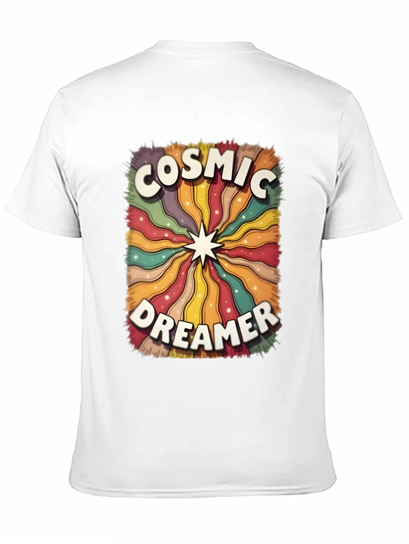 Cosmic Dreamer Graphic T-Shirt - Retro Style