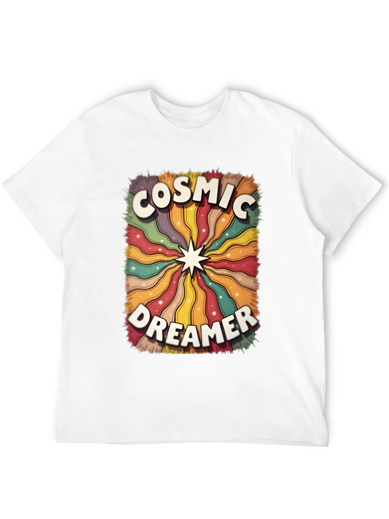 Cosmic Dreamer Graphic T-Shirt - Retro Style