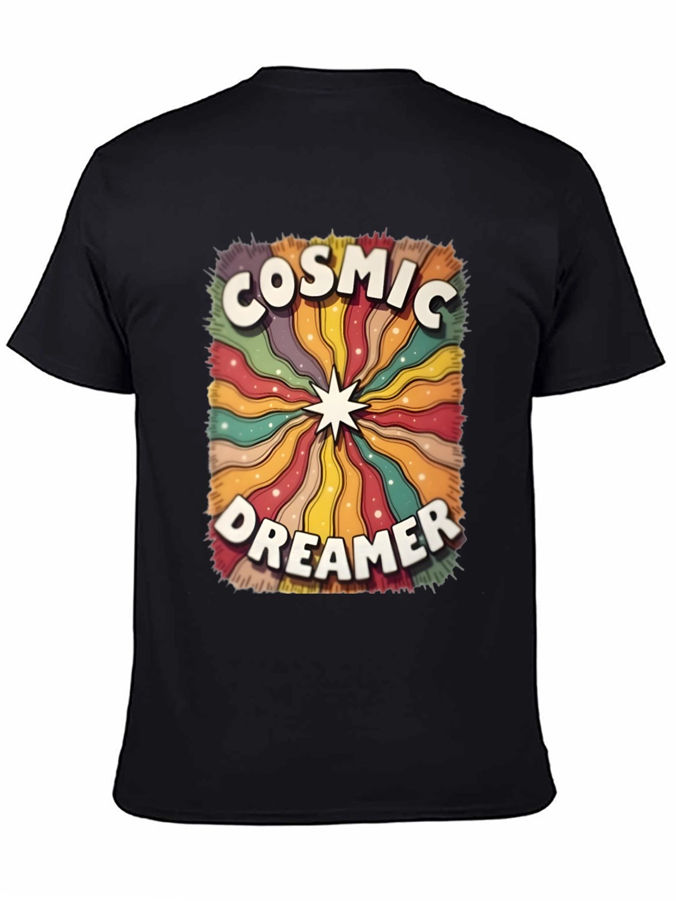 Cosmic Dreamer Graphic T-Shirt - Retro Style