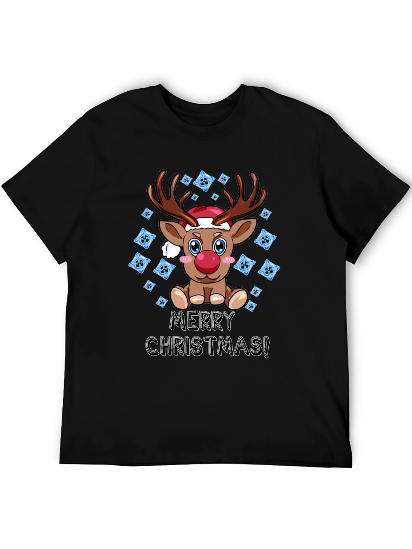 Reindeer Merry Christmas Graphic T-Shirt