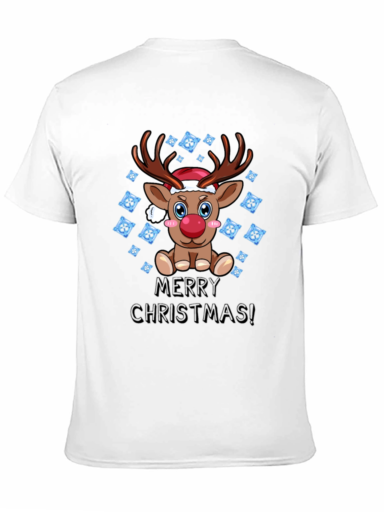 Reindeer Merry Christmas Graphic T-Shirt