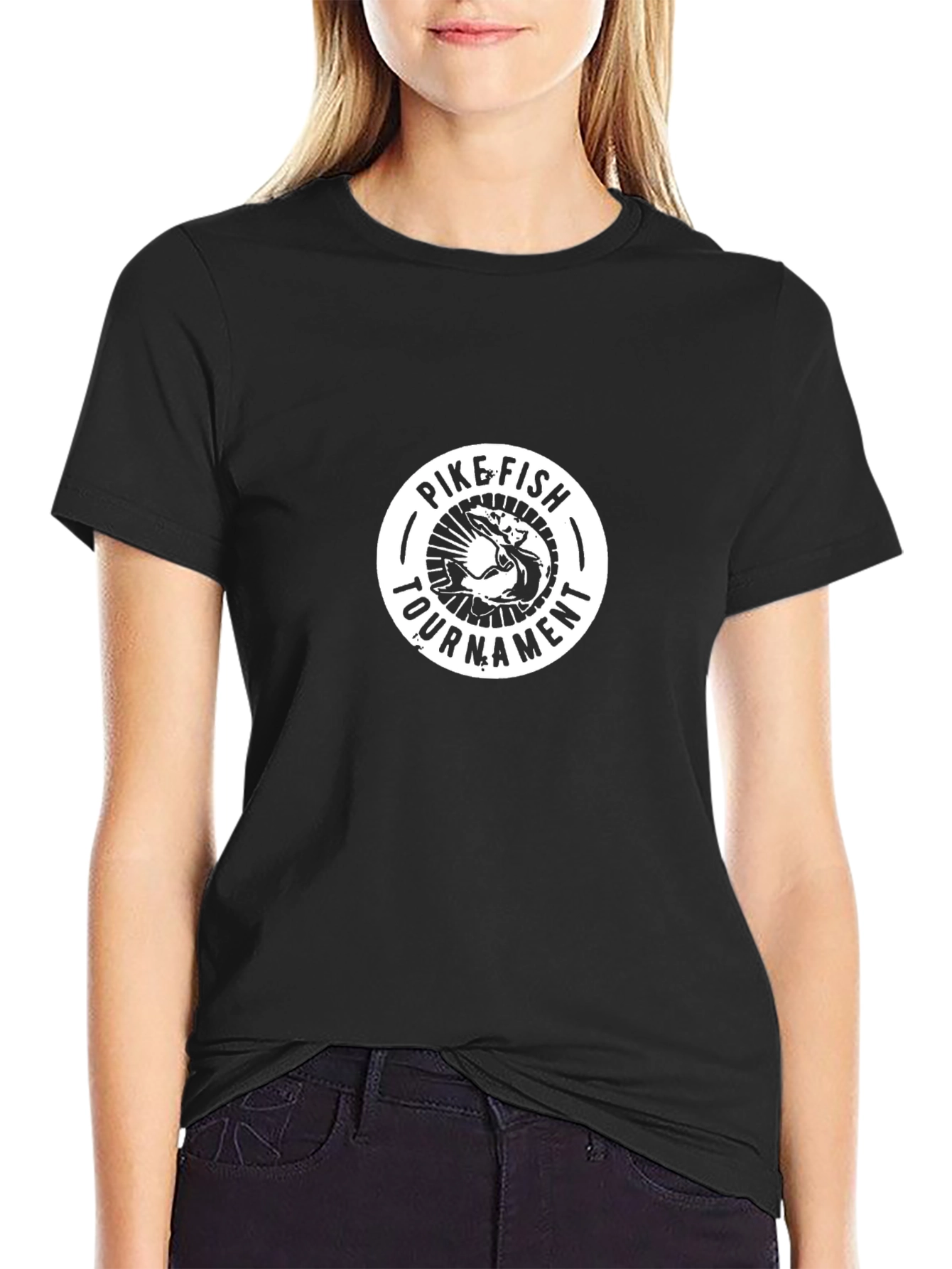 Pike Fish Tournament Graphic Tee - Black