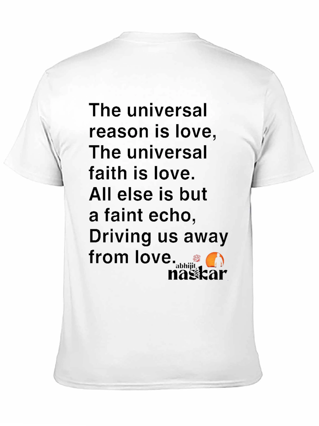 Love Quote T-Shirt - Unisex Black Tee