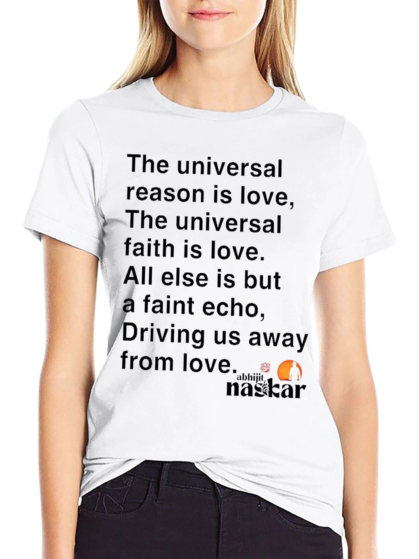 Love Quote T-Shirt - Unisex Black Tee