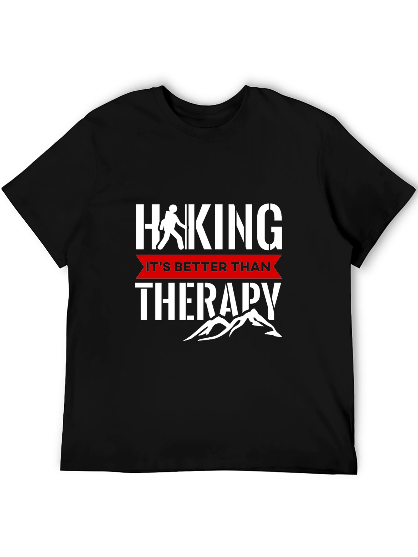 Hiking Therapy Black T-Shirt