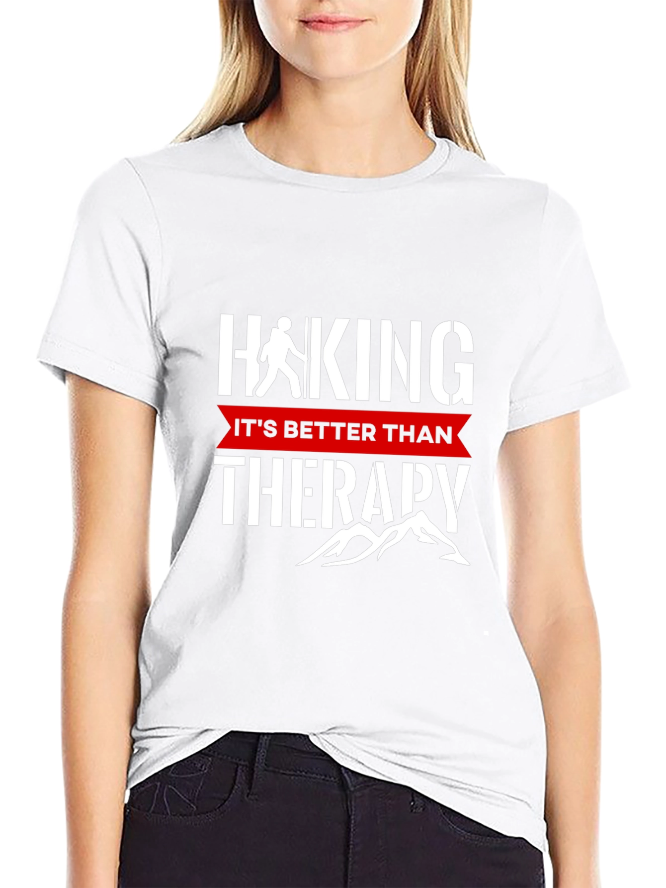Hiking Therapy Black T-Shirt