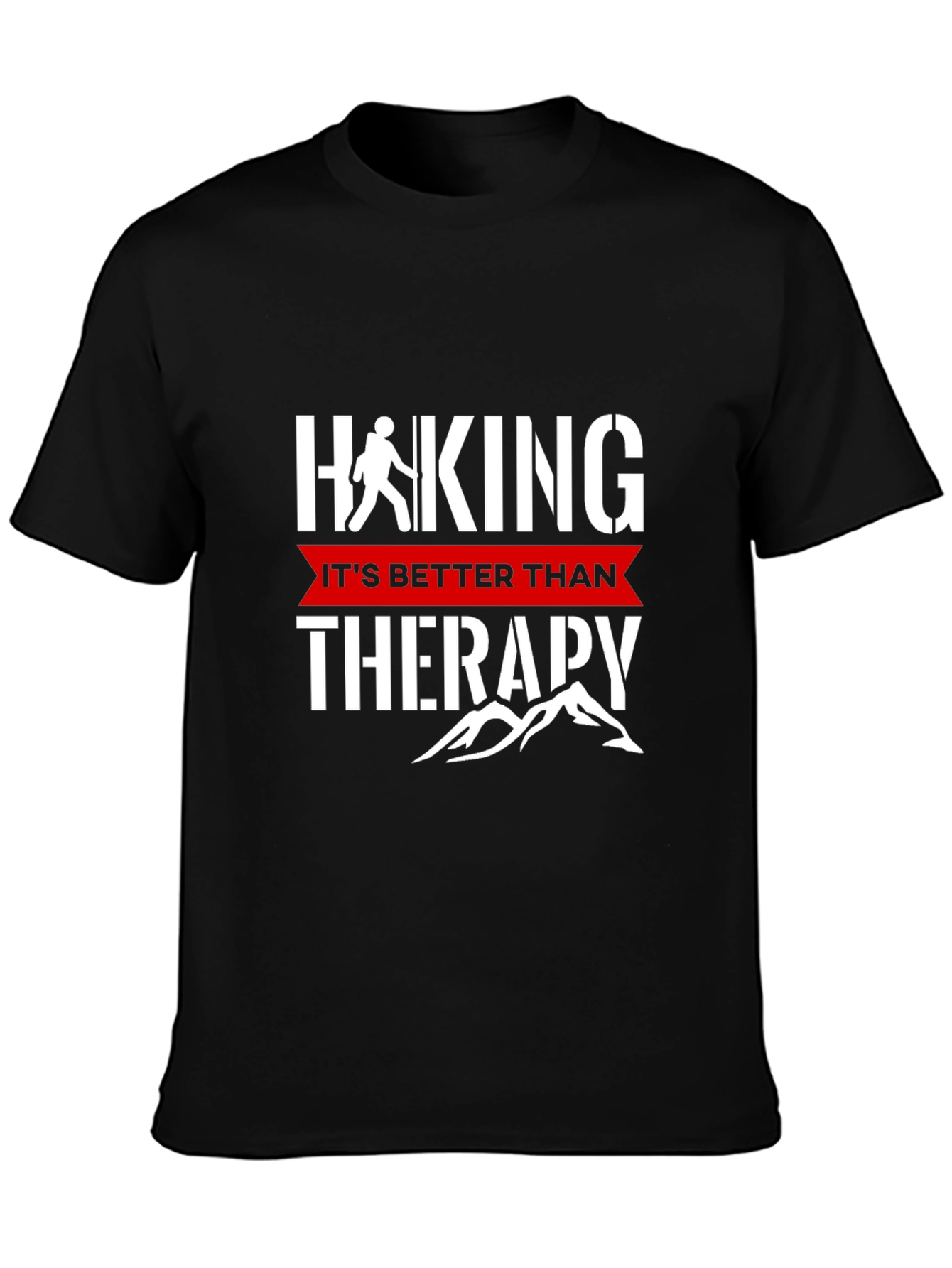 Hiking Therapy Black T-Shirt
