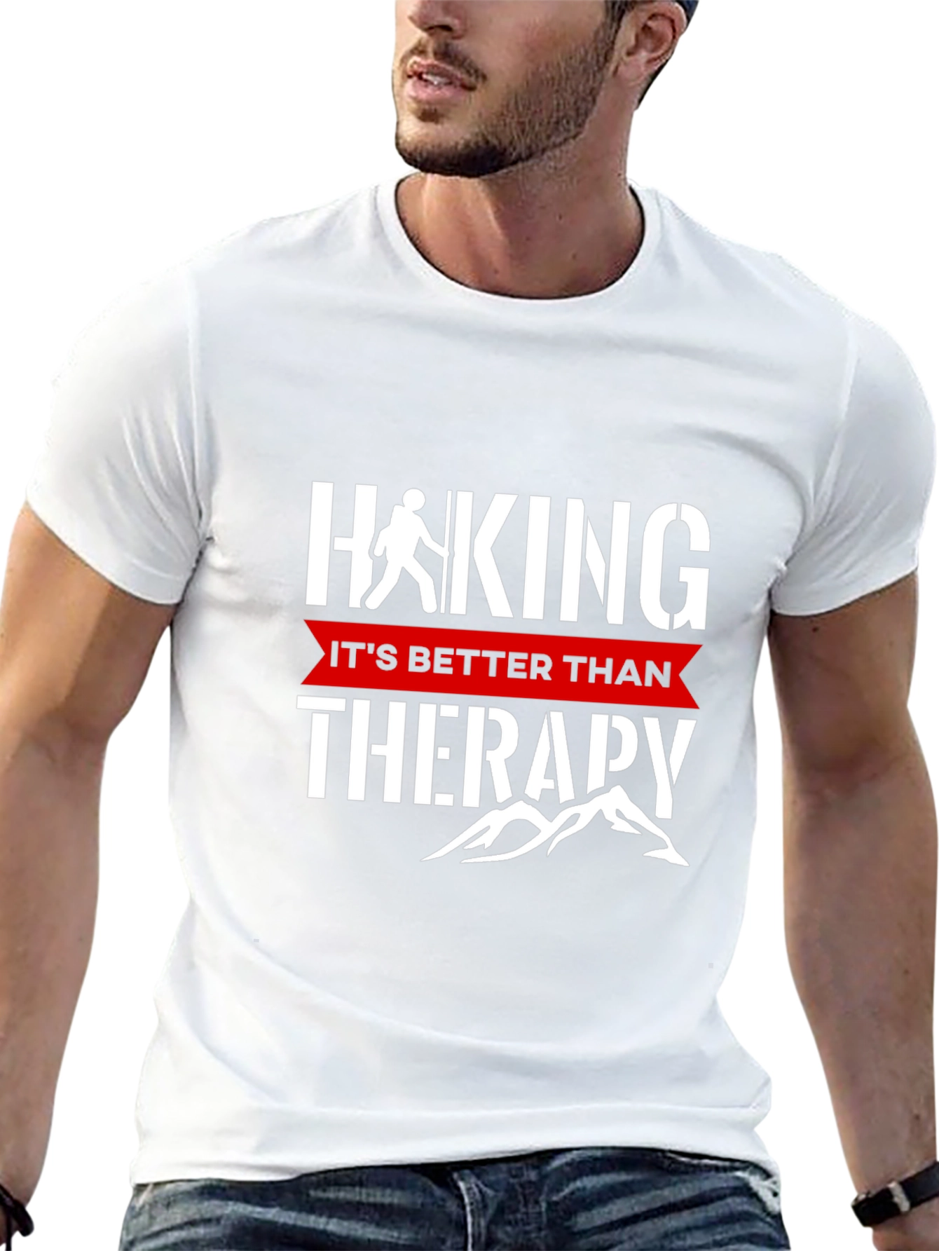 Hiking Therapy Black T-Shirt