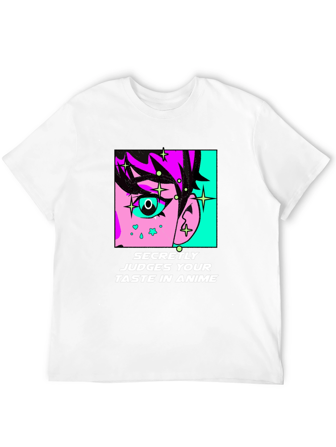 Secretly Judges Anime Taste Black T-Shirt
