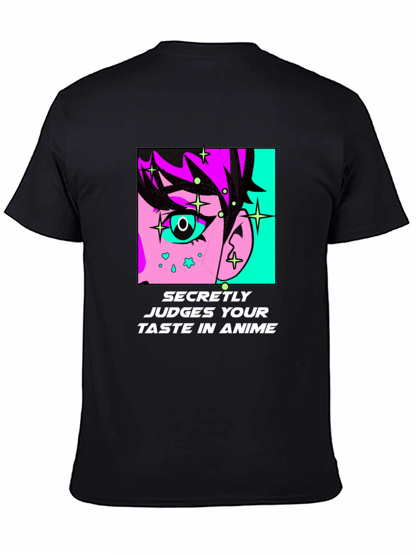 Secretly Judges Anime Taste Black T-Shirt