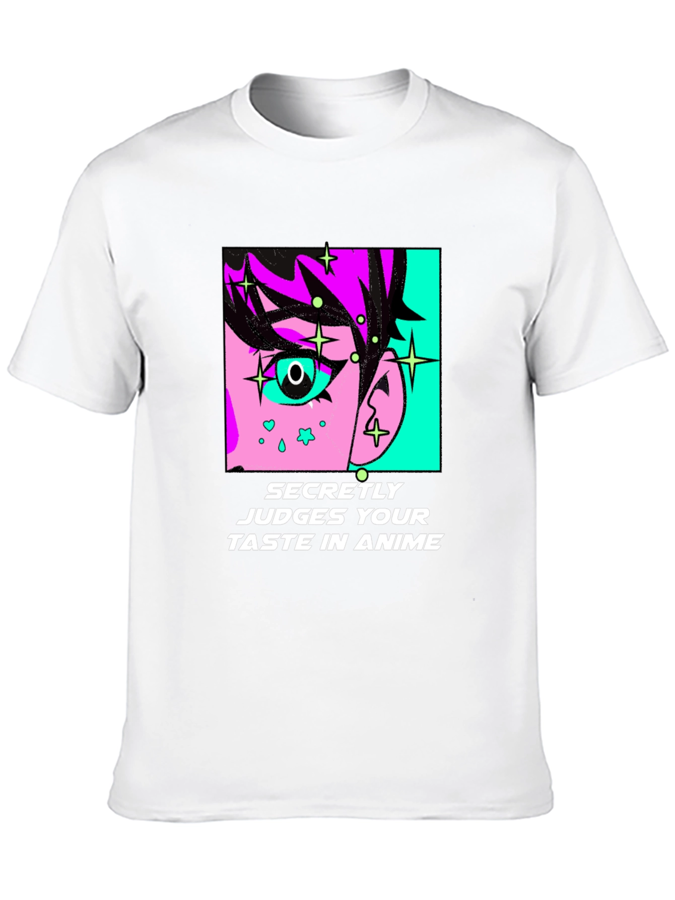 Secretly Judges Anime Taste Black T-Shirt