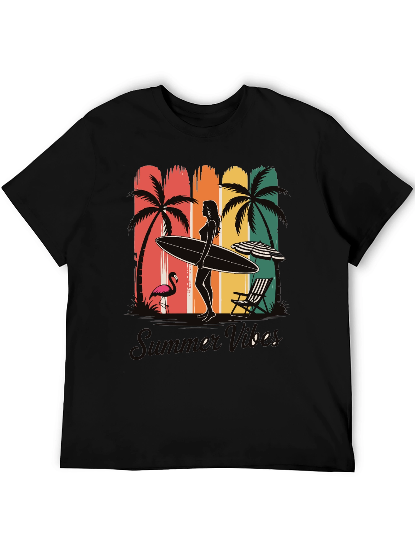 Summer Vibes Graphic T-Shirt - Beach Design