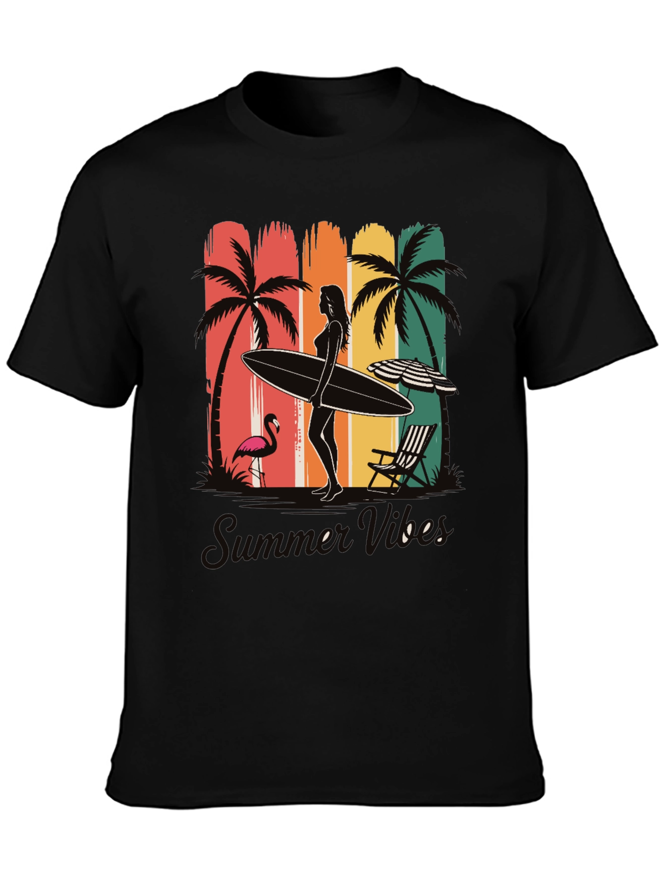 Summer Vibes Graphic T-Shirt - Beach Design