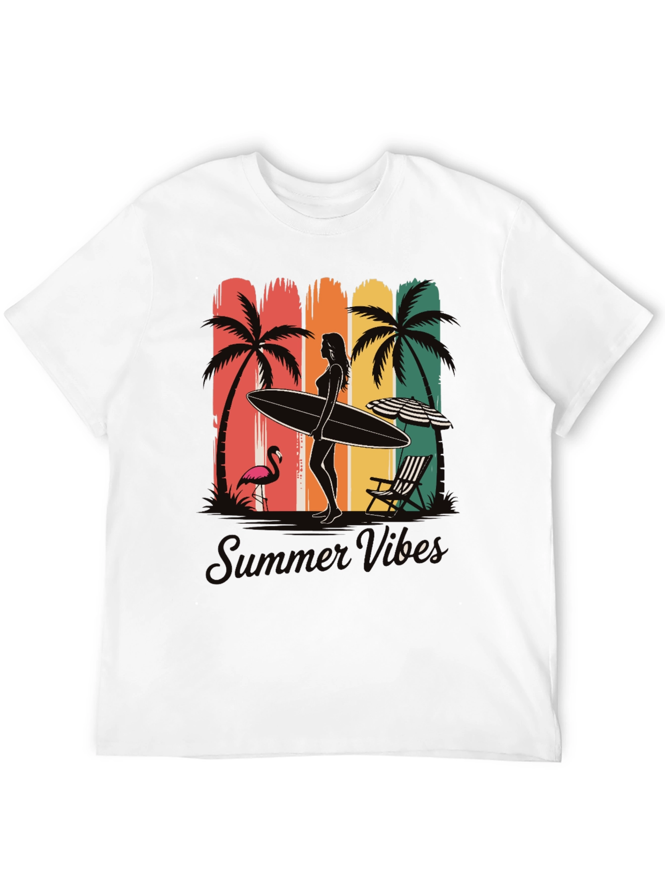 Summer Vibes Graphic T-Shirt - Beach Design