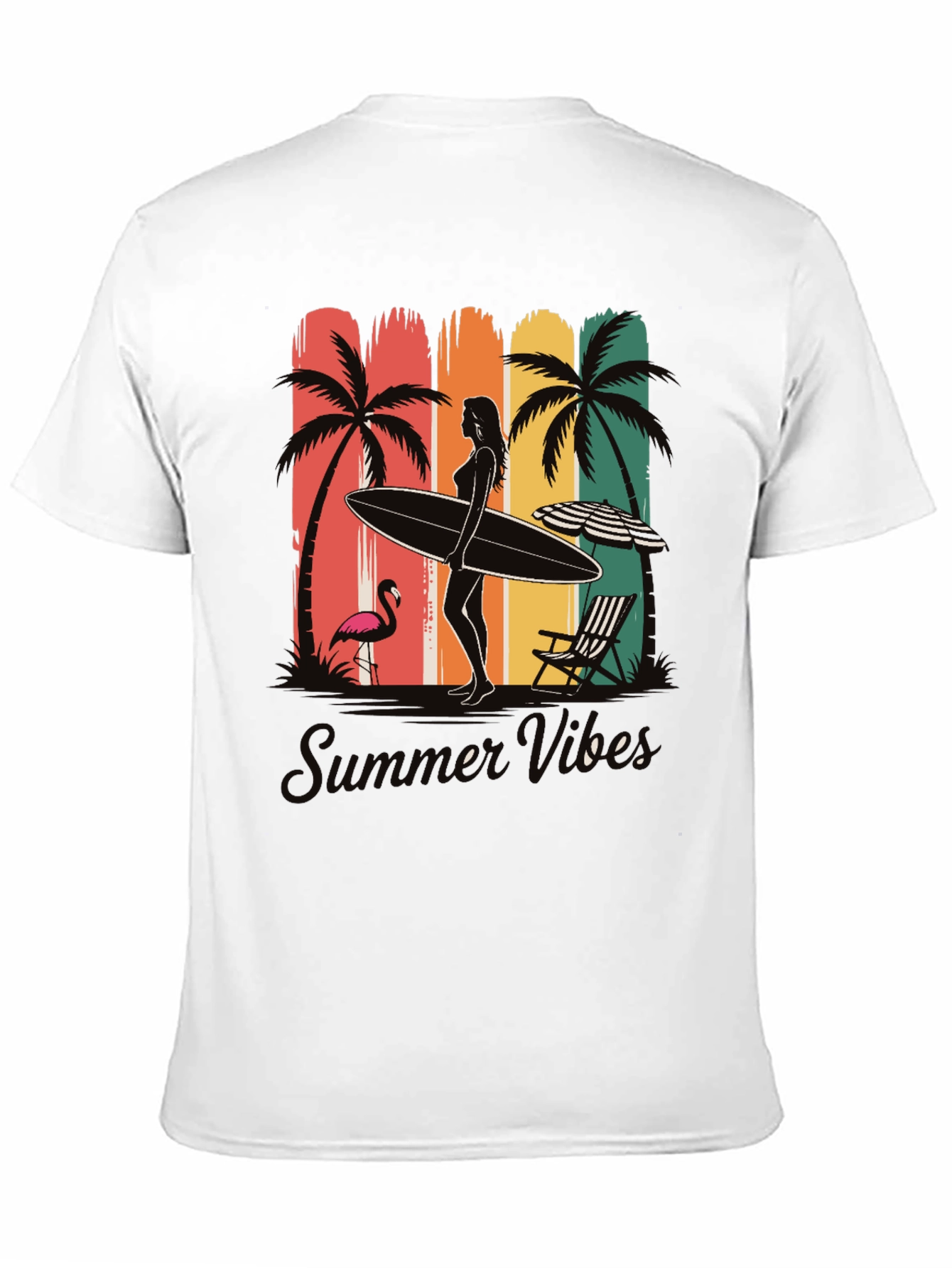 Summer Vibes Graphic T-Shirt - Beach Design