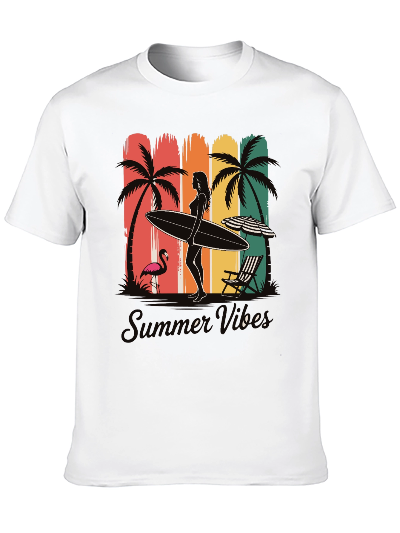 Summer Vibes Graphic T-Shirt - Beach Design