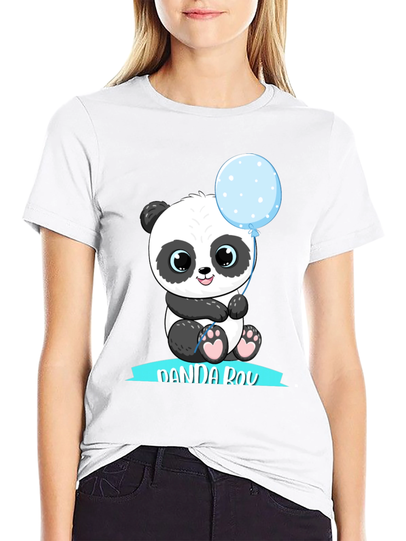 Panda Boy Graphic T-Shirt - Cute Panda Design