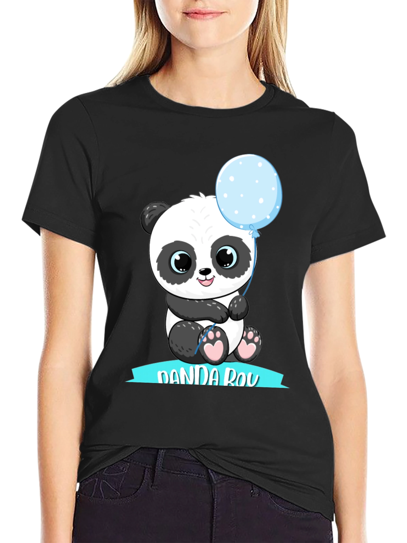 Panda Boy Graphic T-Shirt - Cute Panda Design