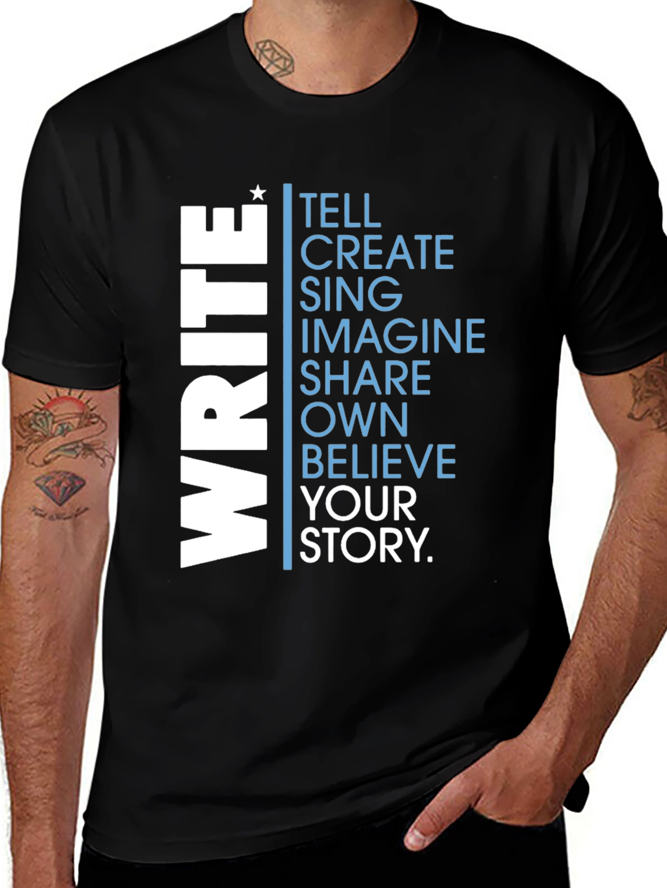Write Your Story T-Shirt - Inspiring Graphic Tee