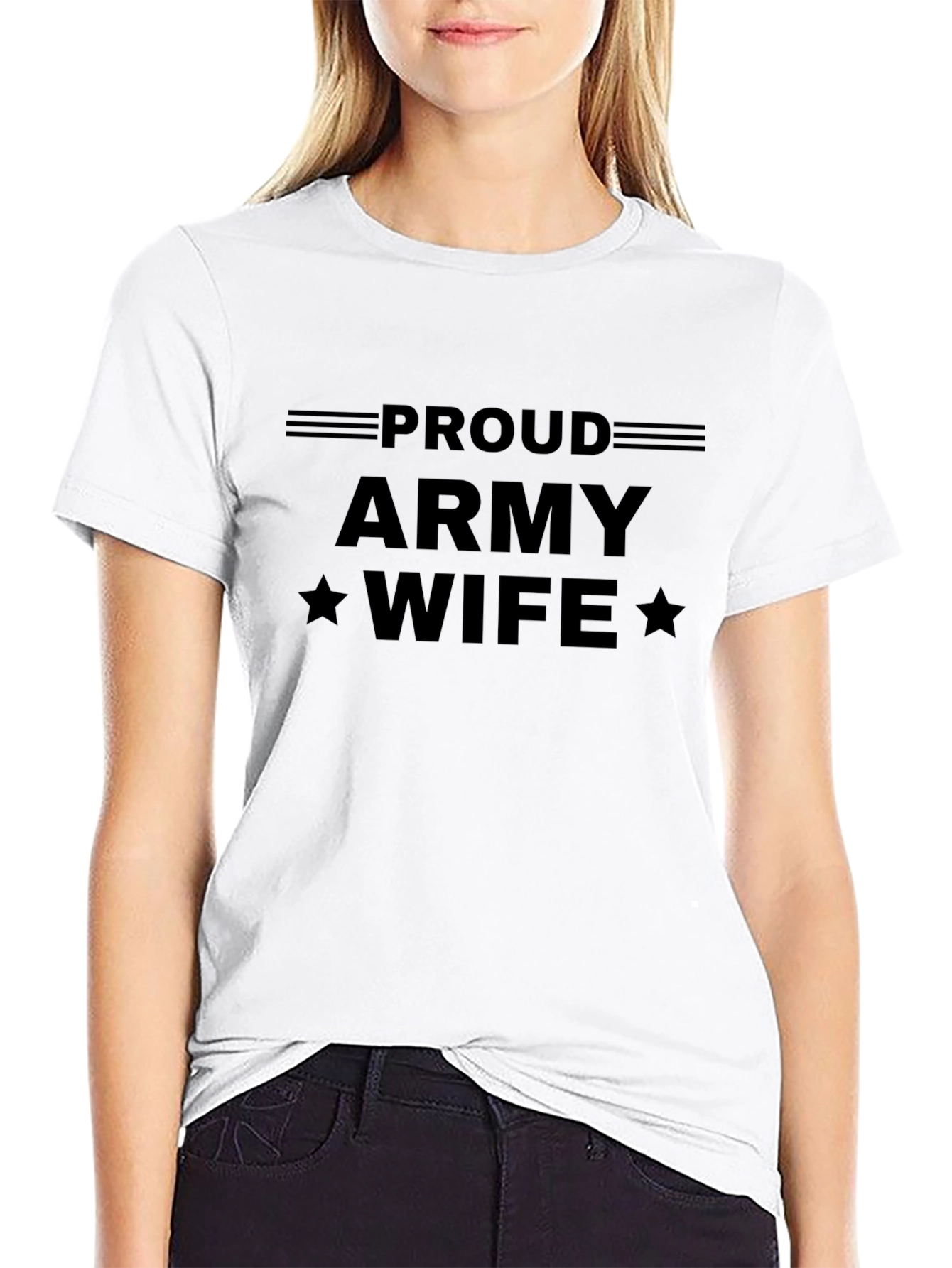 Proud Army Wife Graphic Tee - Military Spouse Apparel