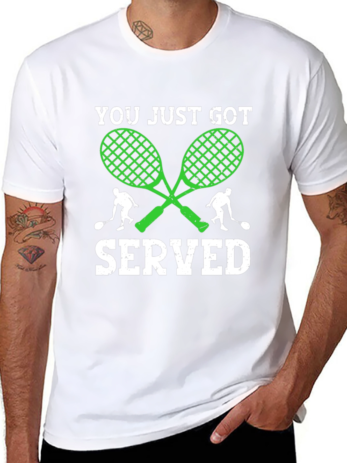You Just Got Served T-Shirt Tennis Racquets Graphic Tee