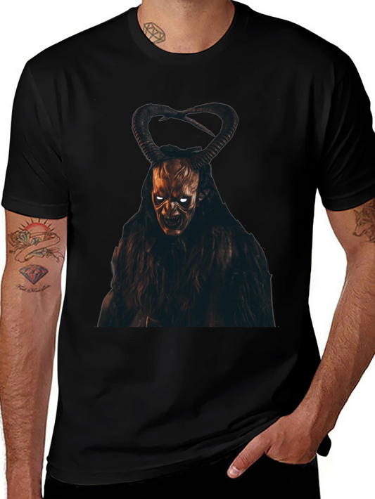 Krampus Graphic Tee - Dark Devilish Design