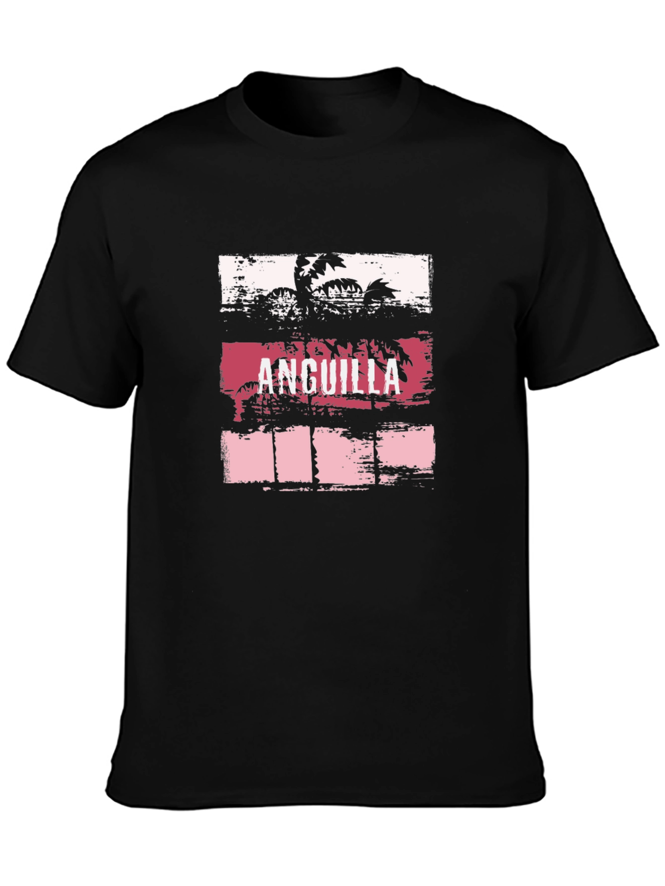 Anguilla Palm Tree Graphic T-Shirt