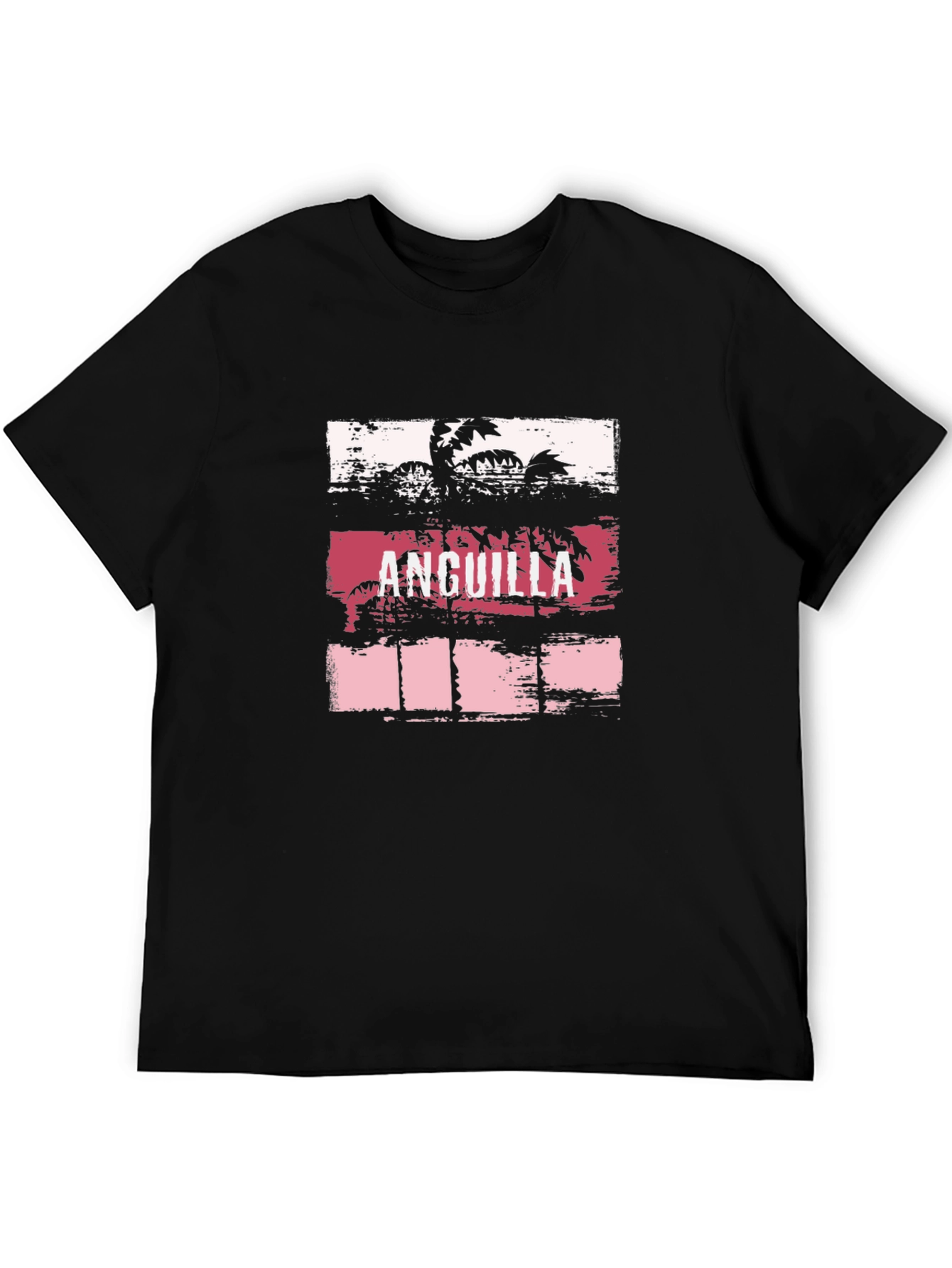 Anguilla Palm Tree Graphic T-Shirt