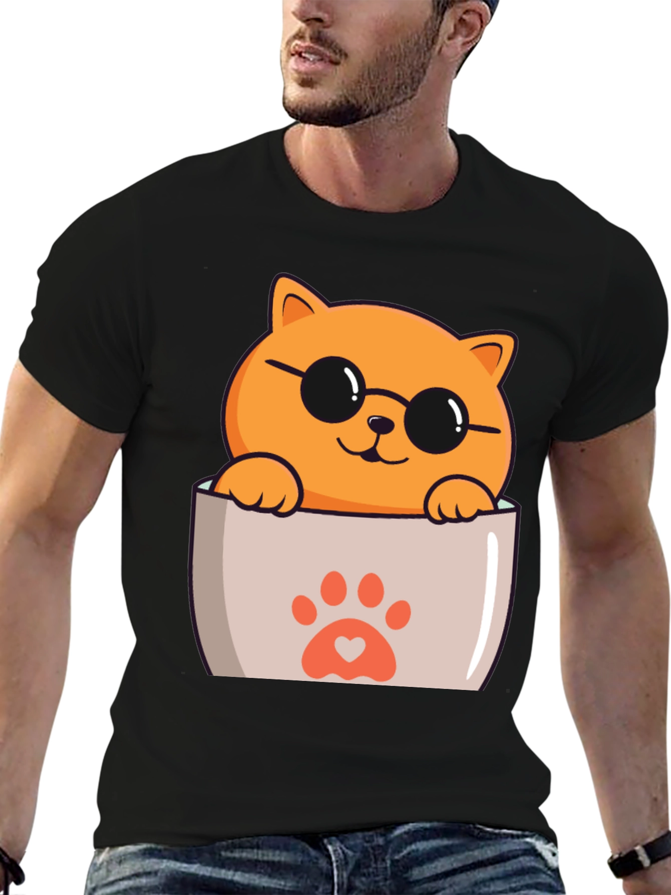Cool Cat Pocket T-Shirt
